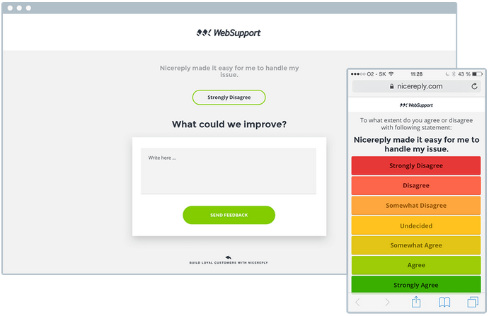 Nicereply Customer Effort Score Survey