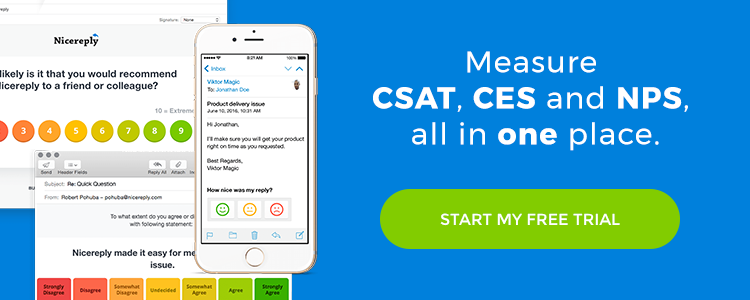Measure CSAT, CES and NPS