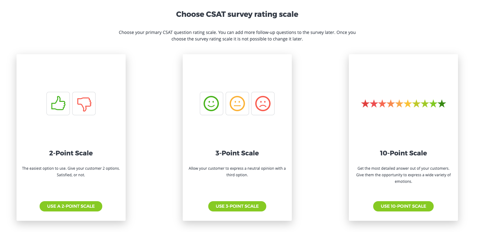 choose csat survey- front csat 