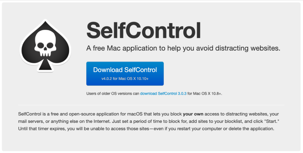 selfcontrol app
