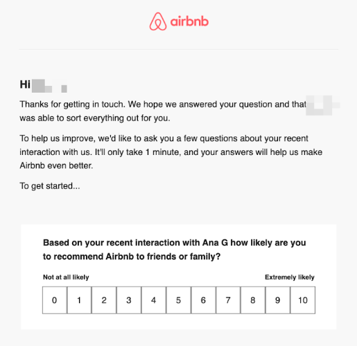 airbnb survey form